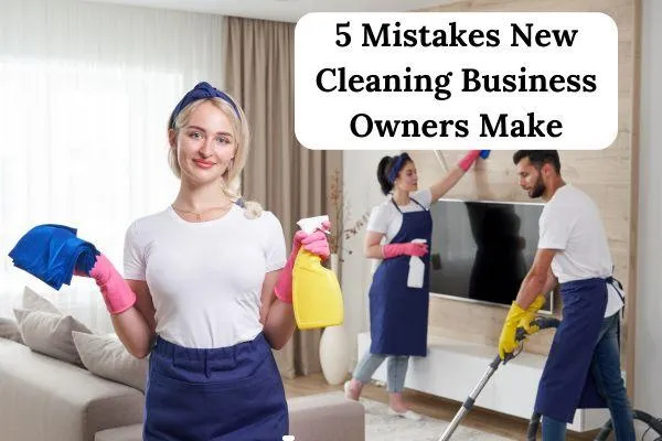 cleaning lady smiling