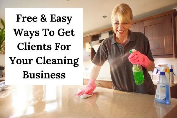 lady cleaning