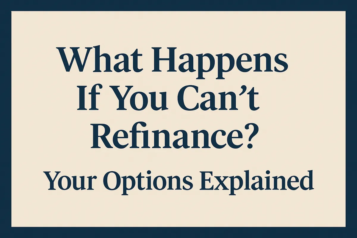 What Happens If You Can’t Refinance? Your Options Explained