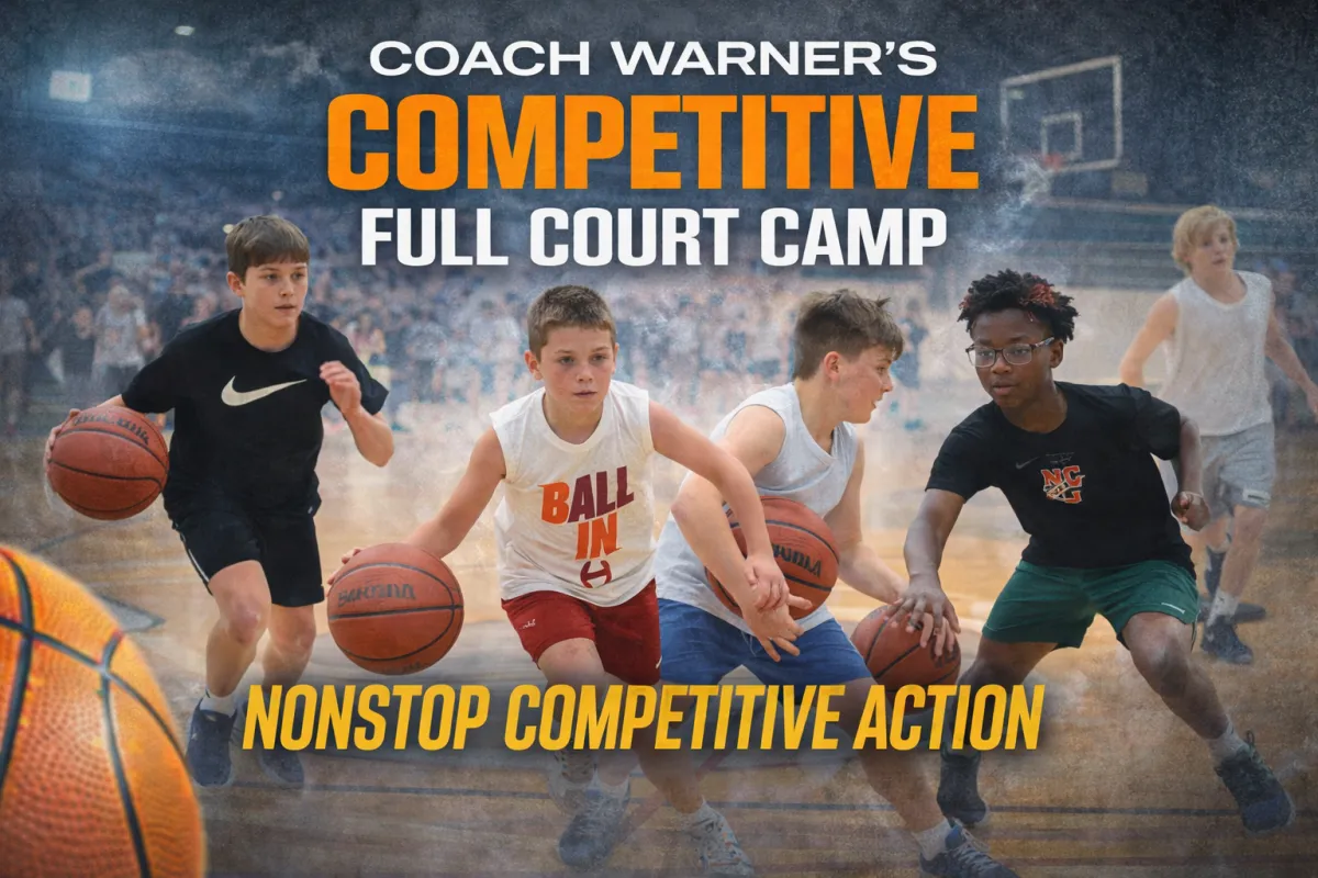 Coach Jason Warner’s Competitive Full Court Basketball Camp: Real Game Development