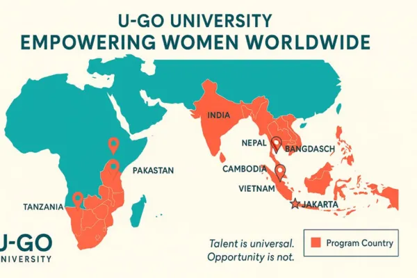 Map of Ugo University Operating countries