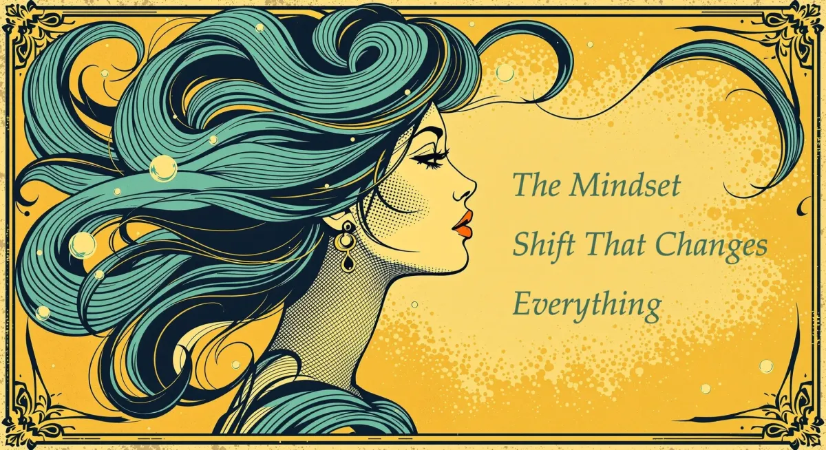 A drawing of a woman