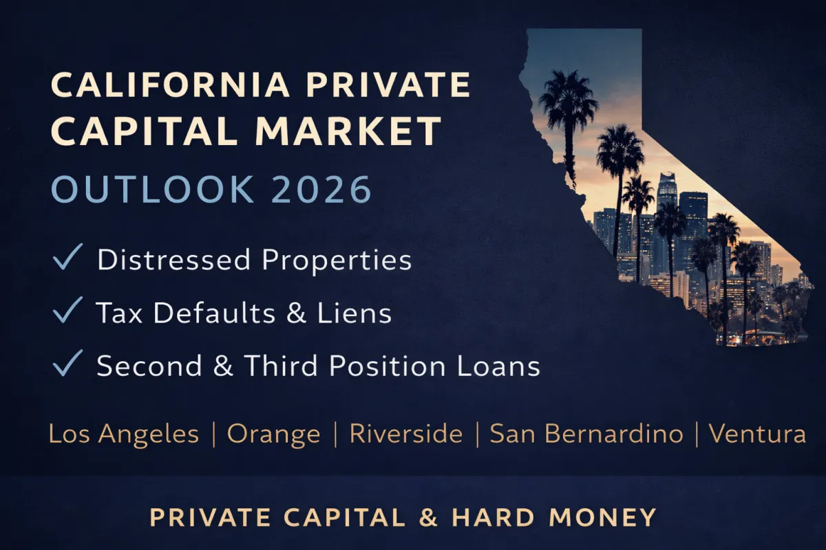 California private capital and hard money market outlook 2026