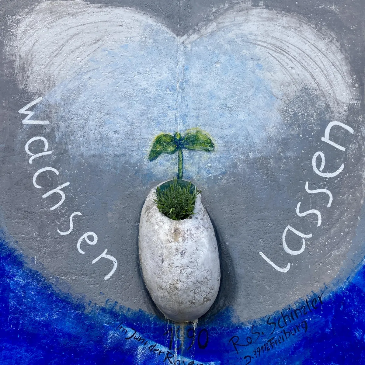 Wachsen lassen aus der Westside Gallery in Berlin