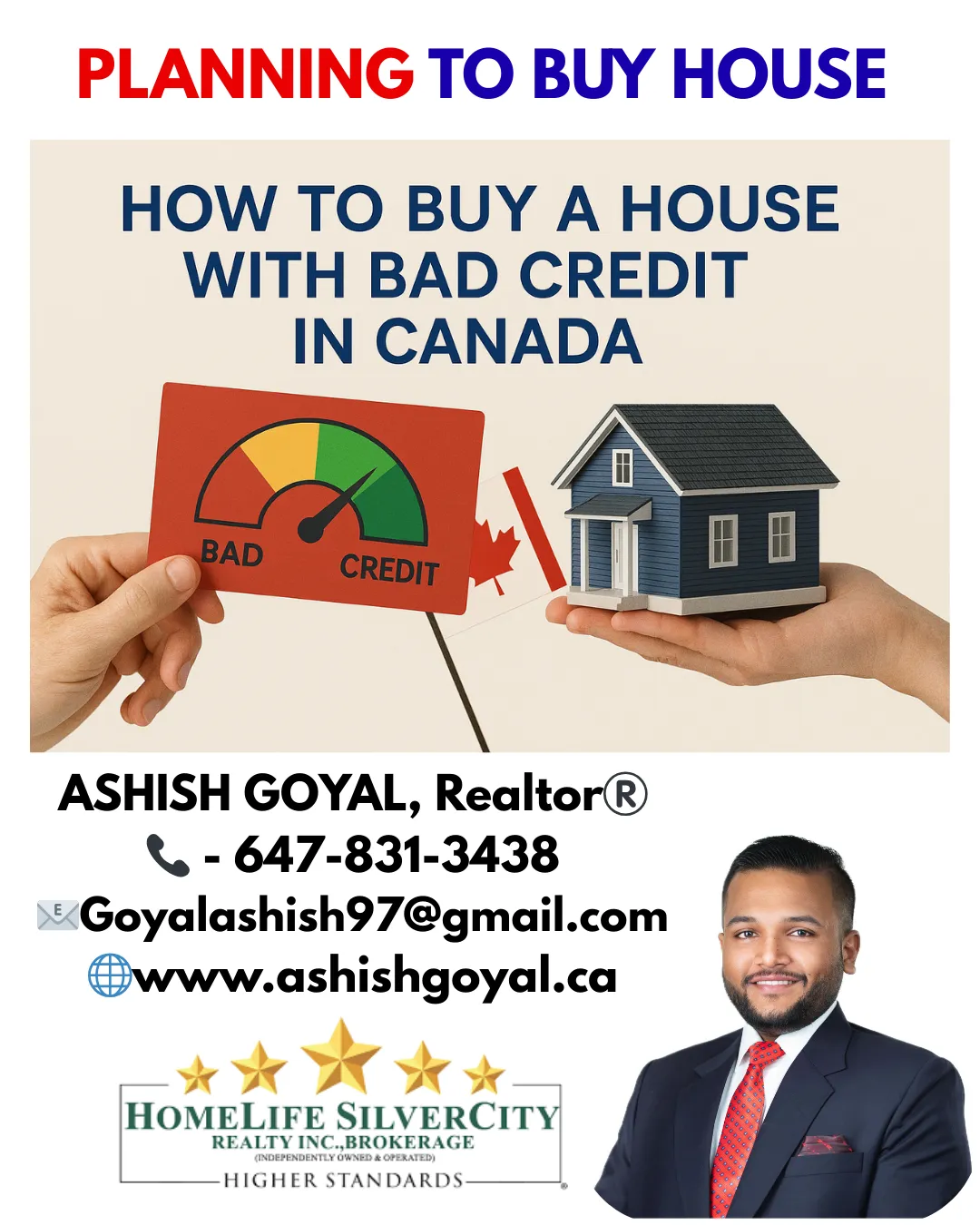 Buy a House with Bad Credit Canada