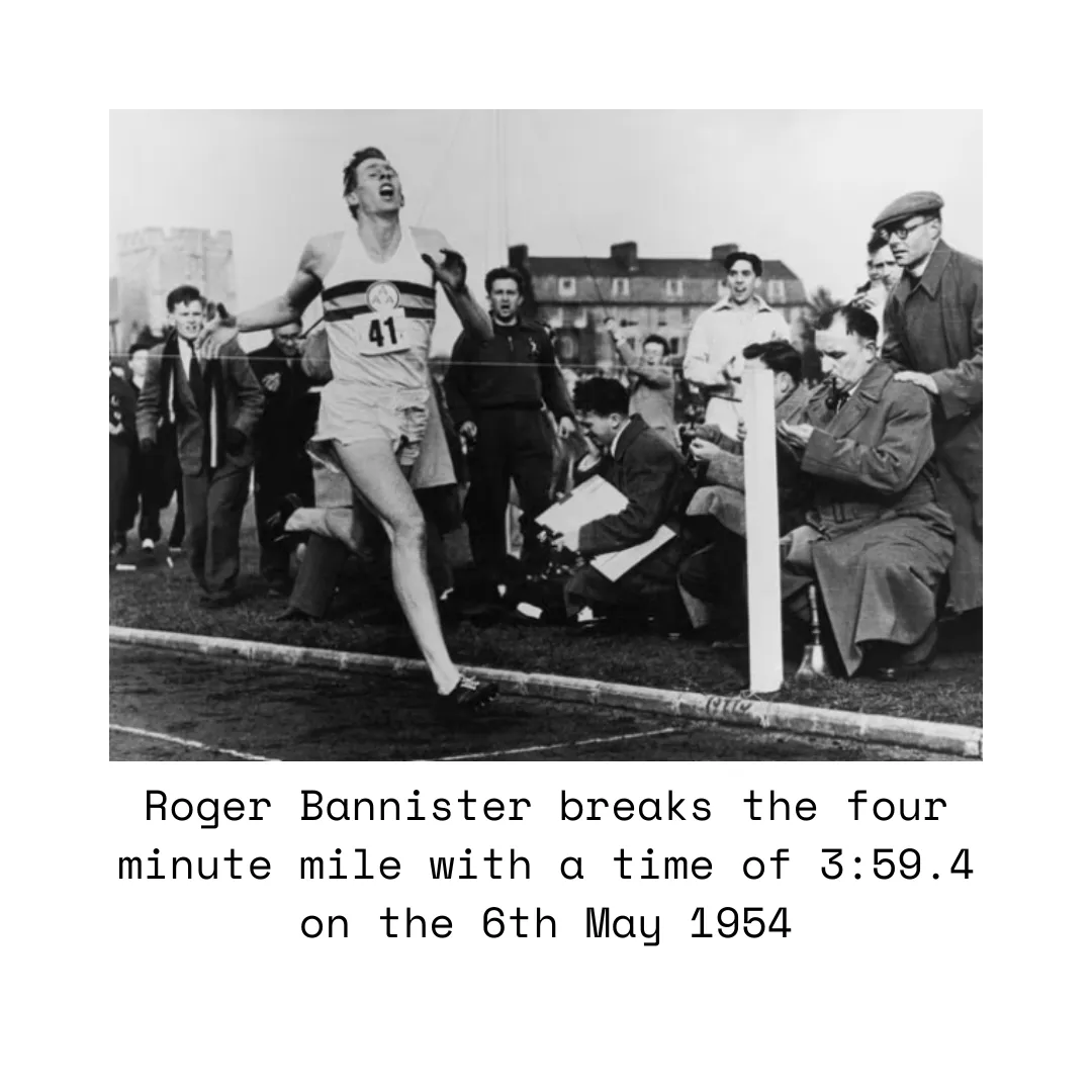 Roger Bannister Breaking the sub Four minute mile