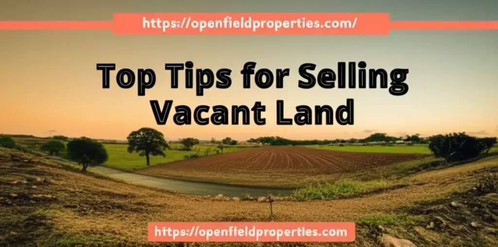 Top Tips for Selling Vacant Land 