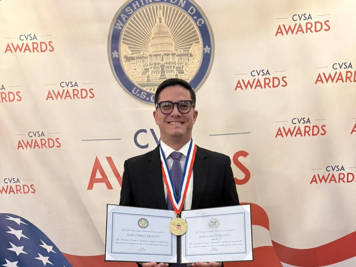 Jean Carlo Salicetti Martinis at The President's Volunteer Service Award