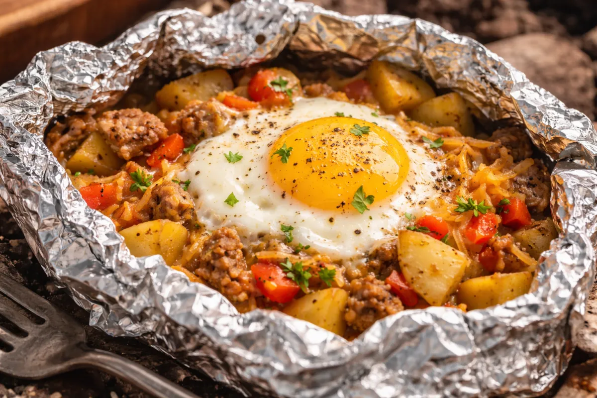 Campfire Breakfast Foil Packs: An Easy RV Park Morning Recipe