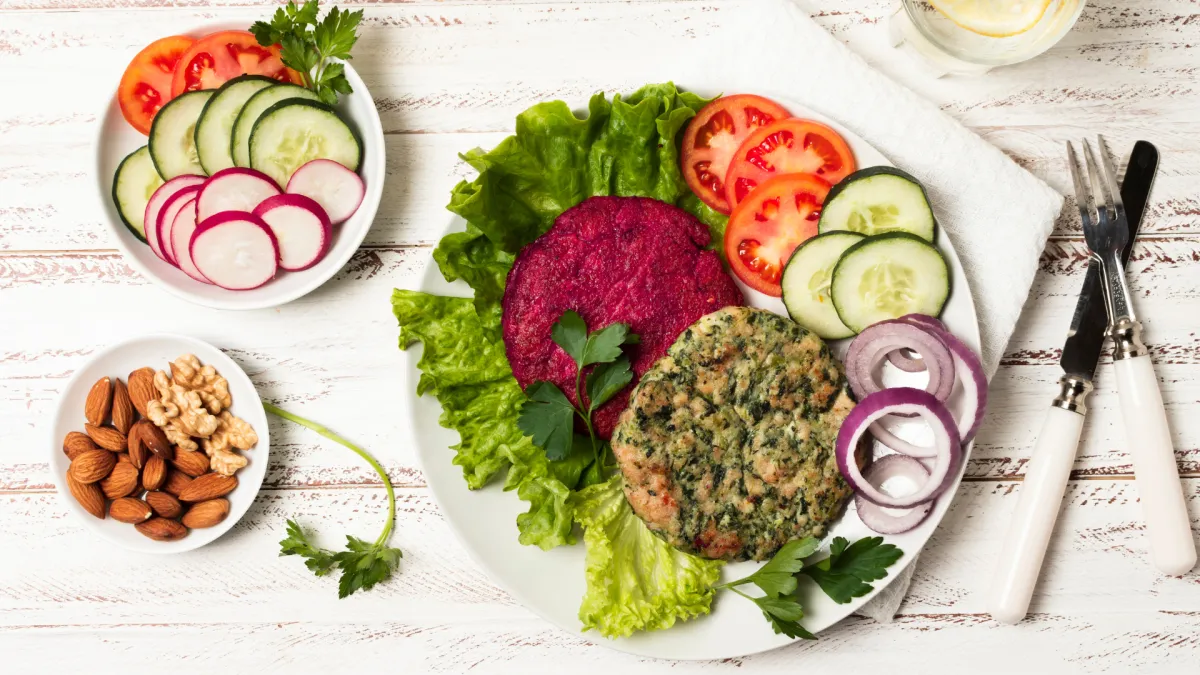 Keto friendly vegan menu Lake Balboa CA