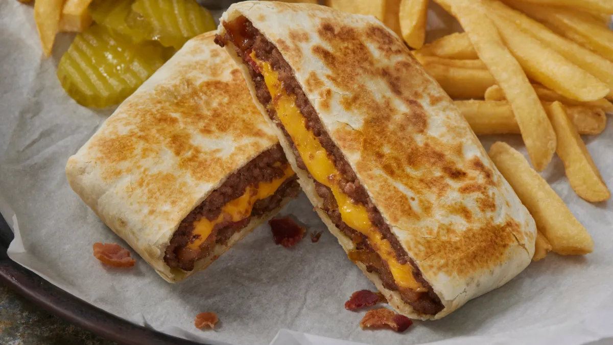 Loaded plant based crunch wrap Burbank CA