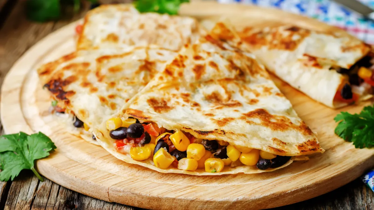Cheesy black bean quesadilla Lake Balboa CA
