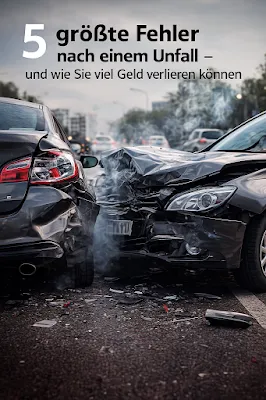 Unfall gehabt? Diese 5 Fehler kosten Geschädigte oft viel Geld