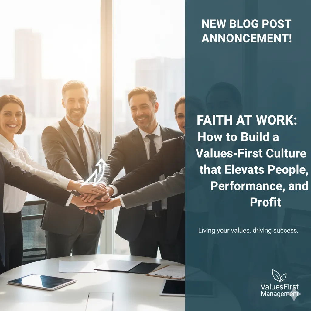 Faith at Work: How to Build a Values-First Culture that Elevates People, Performance, and Profit