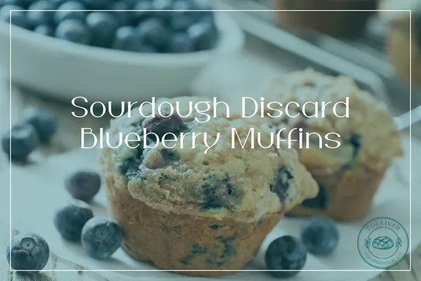 Sourdough Discard Blueberry Muffins
