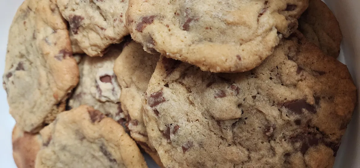Chocolate Bars in cookies! Yum