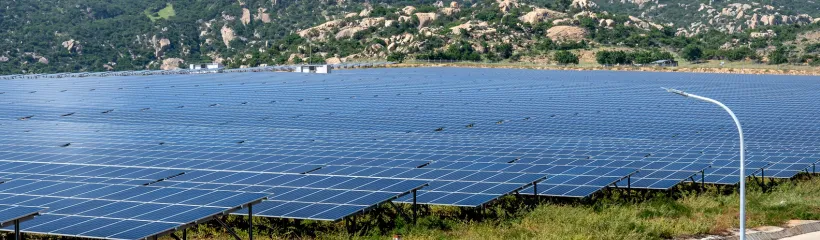 Image of solar panels in winter with snow on them