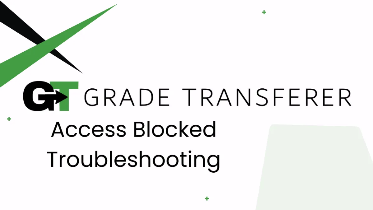 Access Blocked To GradeTransferer