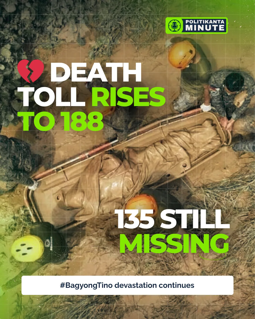 “Death Toll Rises to 188 as Typhoon Tino Leaves a Trail of Destruction — Cebu Bears the Brunt”