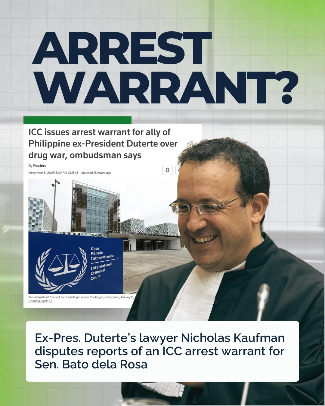 Rumors, Warrants & Disclosures: The Bato dela Rosa ICC Claim Under Scrutiny