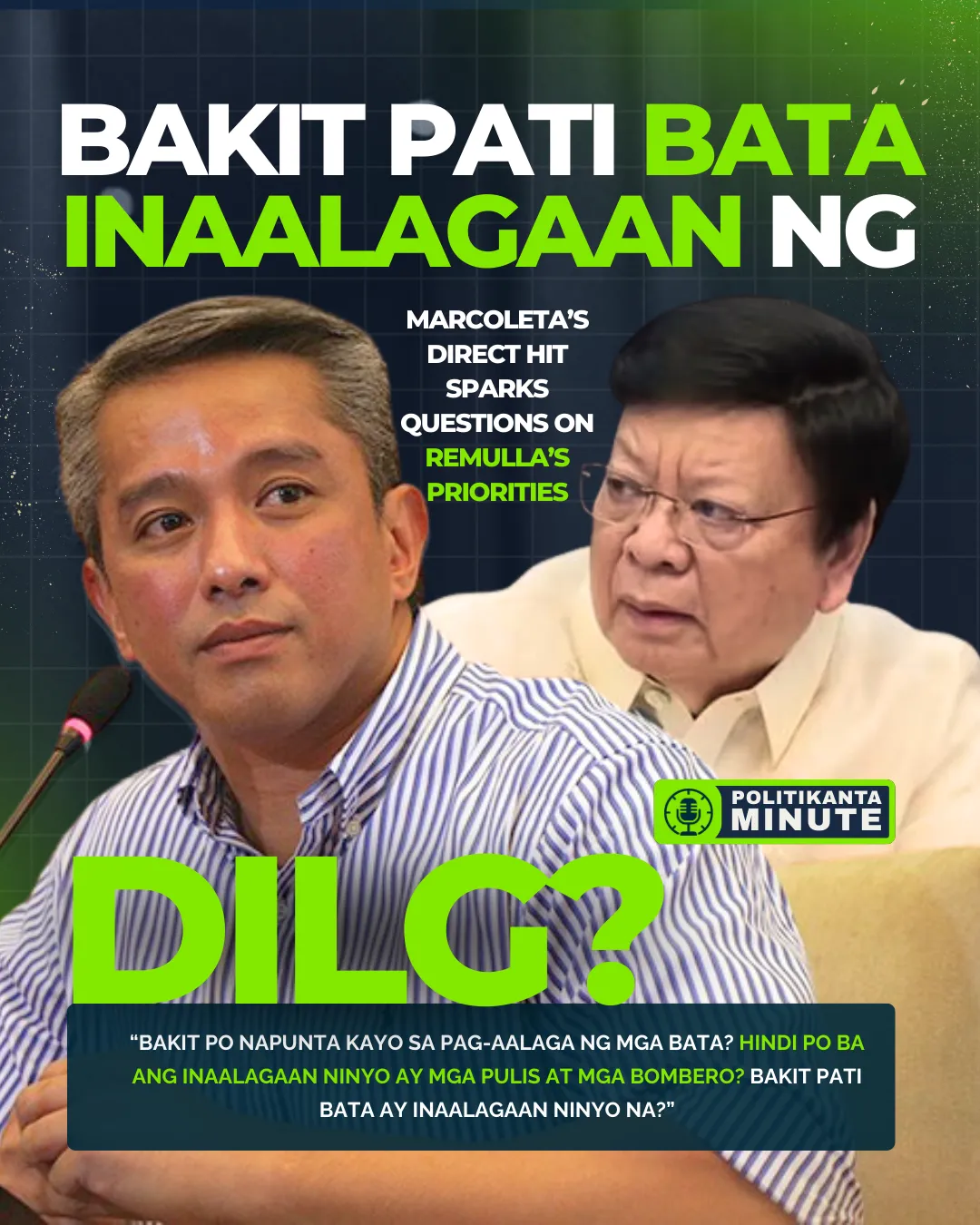 Bakit Pati Bata Inaalagaan na ng DILG? Marcoleeta’s Strike Sparks Bigger Questions