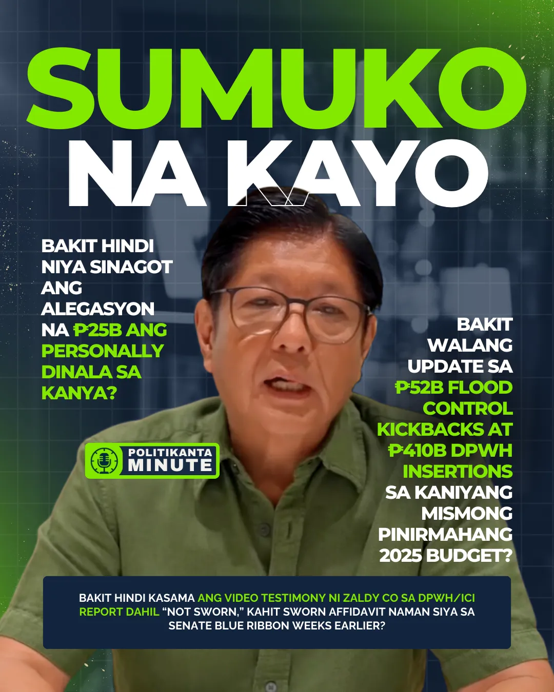 JUST IN: BBM Urges Remaining Flood Control Suspects to Surrender — But Questions Keep Getting Louder