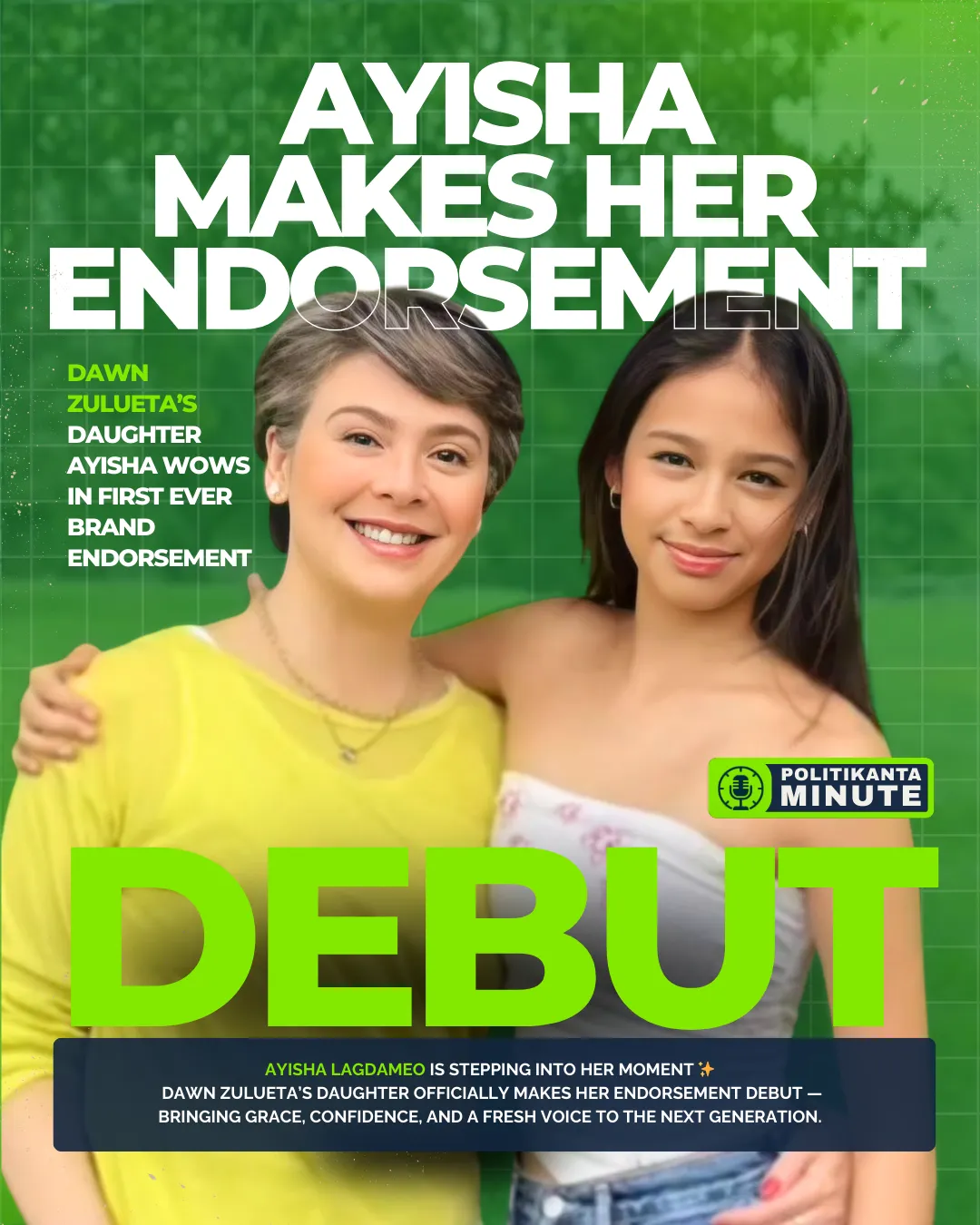 Ayisha Lagdameo Steps Into the Spotlight With Her First Ever Endorsement