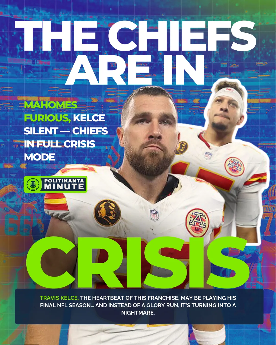 Travis Kelce and Patrick Mahomes look frustrated after Kansas City Chiefs loss to Dallas Cowboys, highlighting growing team crisis.