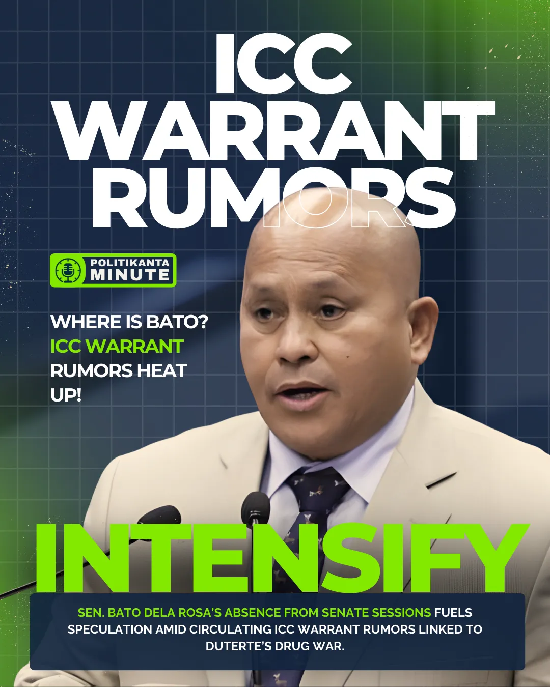 Bato’s Senate Absence Sparks New Questions as ICC Warrant Rumors Intensify
