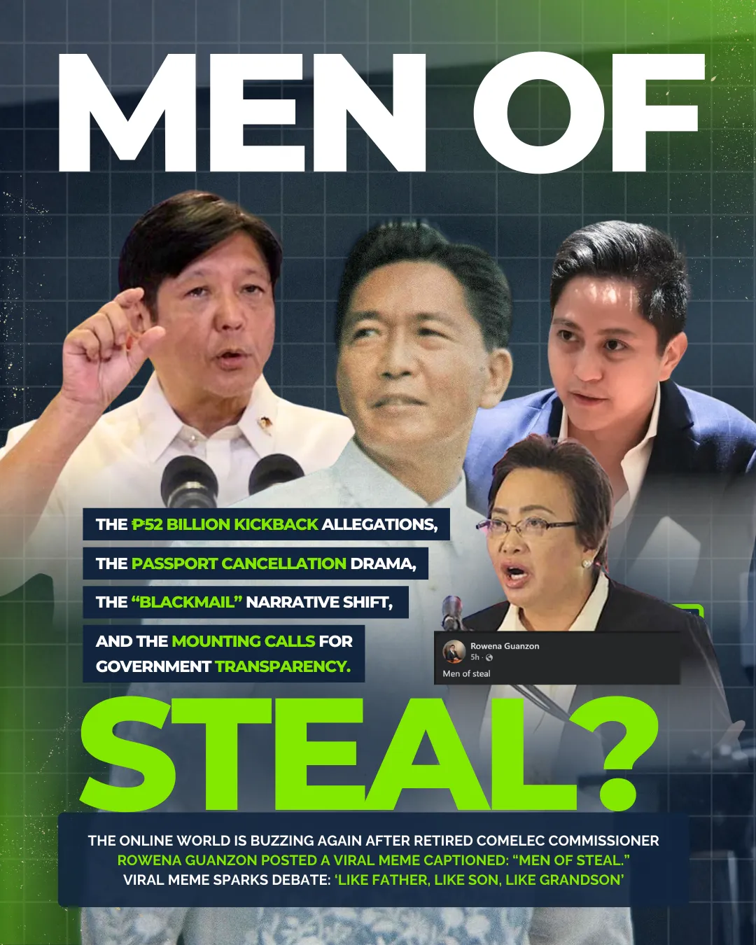 “MEN OF STEAL? — The Internet Reacts to a Viral Post Calling Out a Political Bloodline”