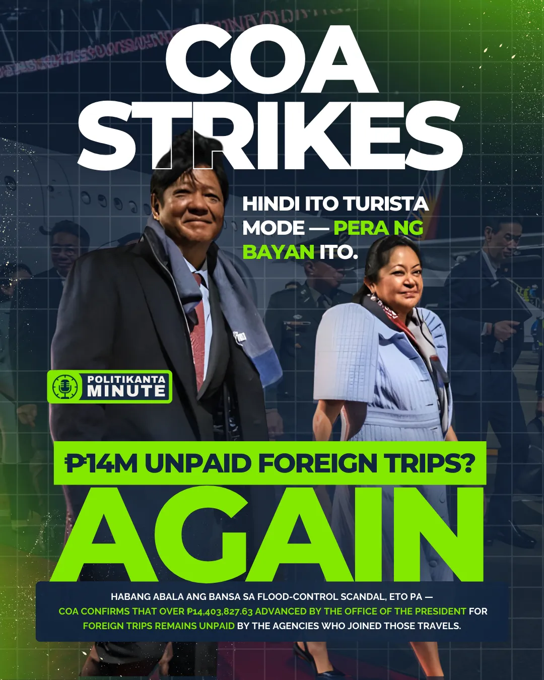 COA Flags ₱14M Uncollected Travel Expenses — A Snapshot of the Government’s Accountability Gap