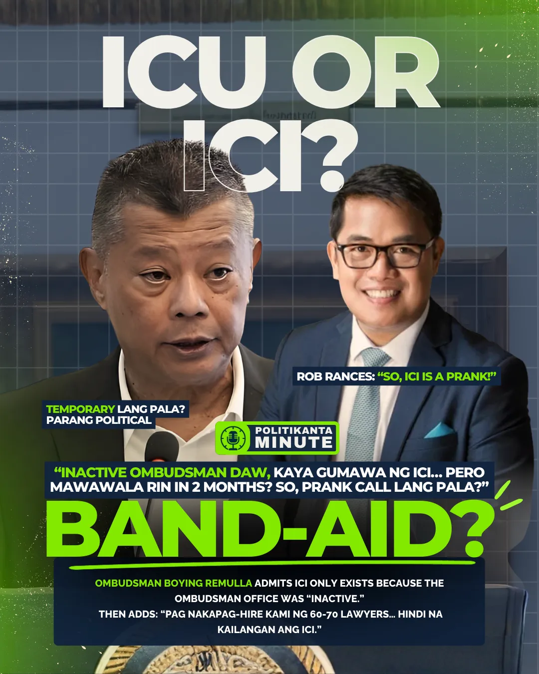 ICI: Emergency Fix or Just Another Political Prank?