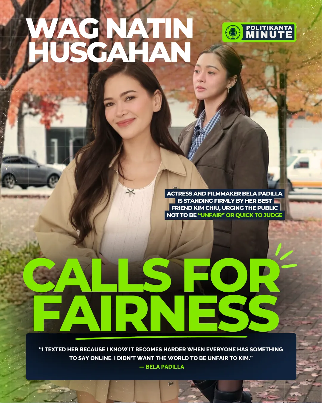 Bela Padilla Calls for Fairness Toward Kim Chiu Amid Legal Battle With Sister