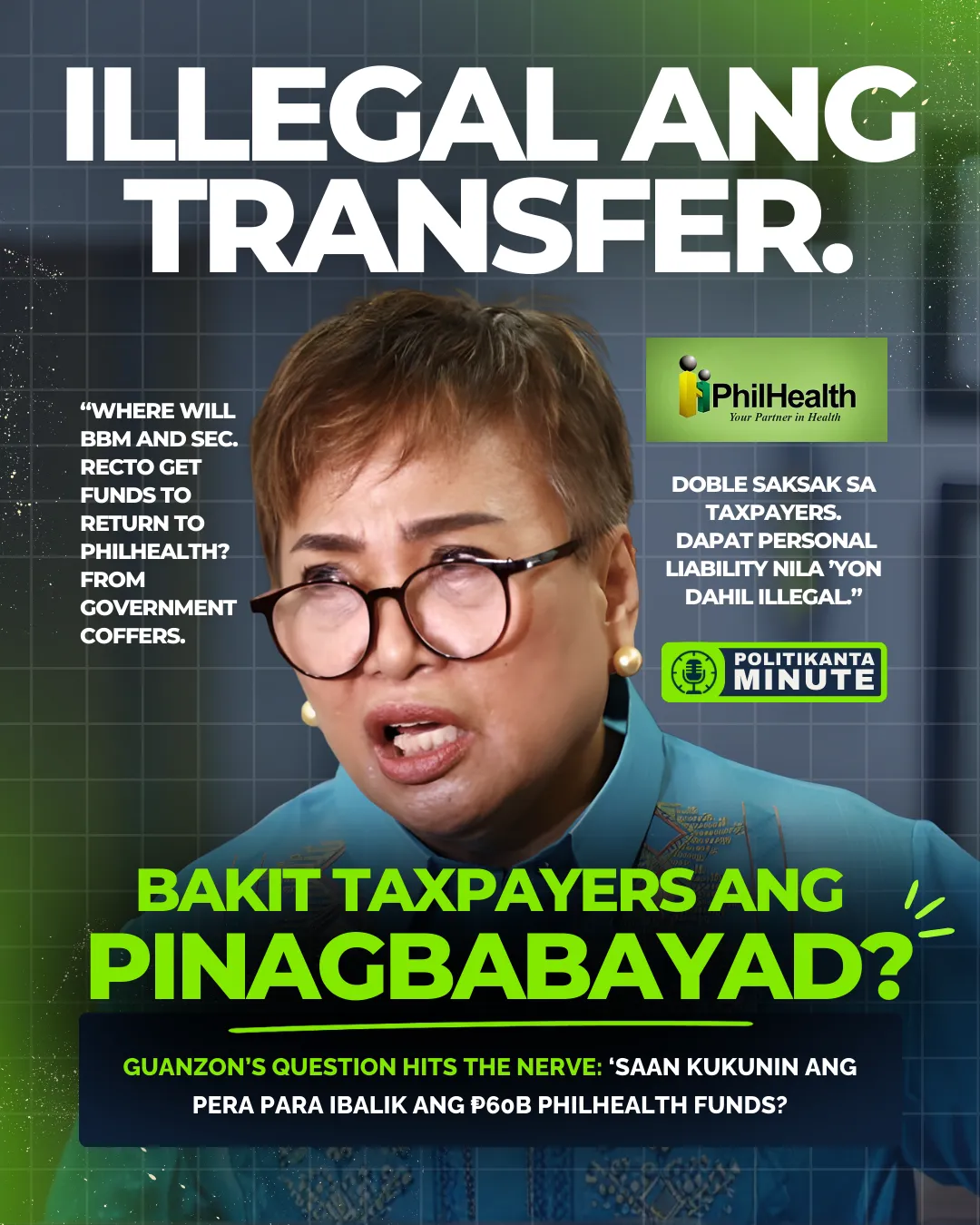 Guanzon’s Question Hits the Nerve: ‘Saan kukunin ang pera para ibalik ang ₱60B PhilHealth funds?