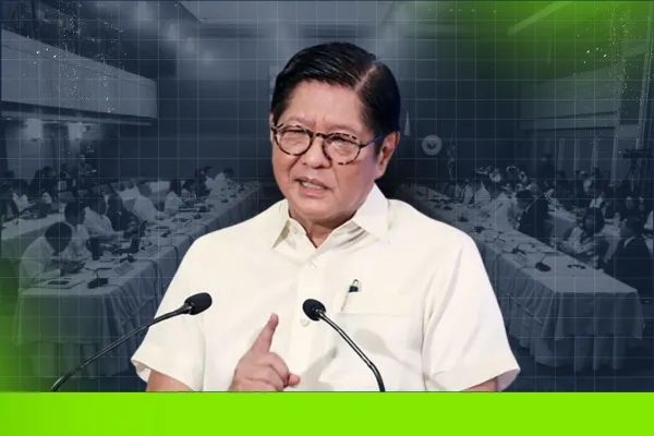 President Ferdinand Marcos Jr. shown in a news image as Malacañang says he does not want a reenacted 2026 national budget amid delays and deadlock in bicameral deliberations.