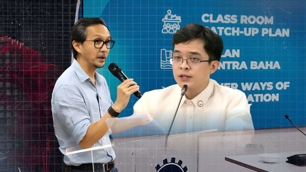 Political figures Levist and DPWH Secretary Vince Dizon shown as calls grow for the release of files related to former DPWH undersecretary Maria Catalina Cabral.