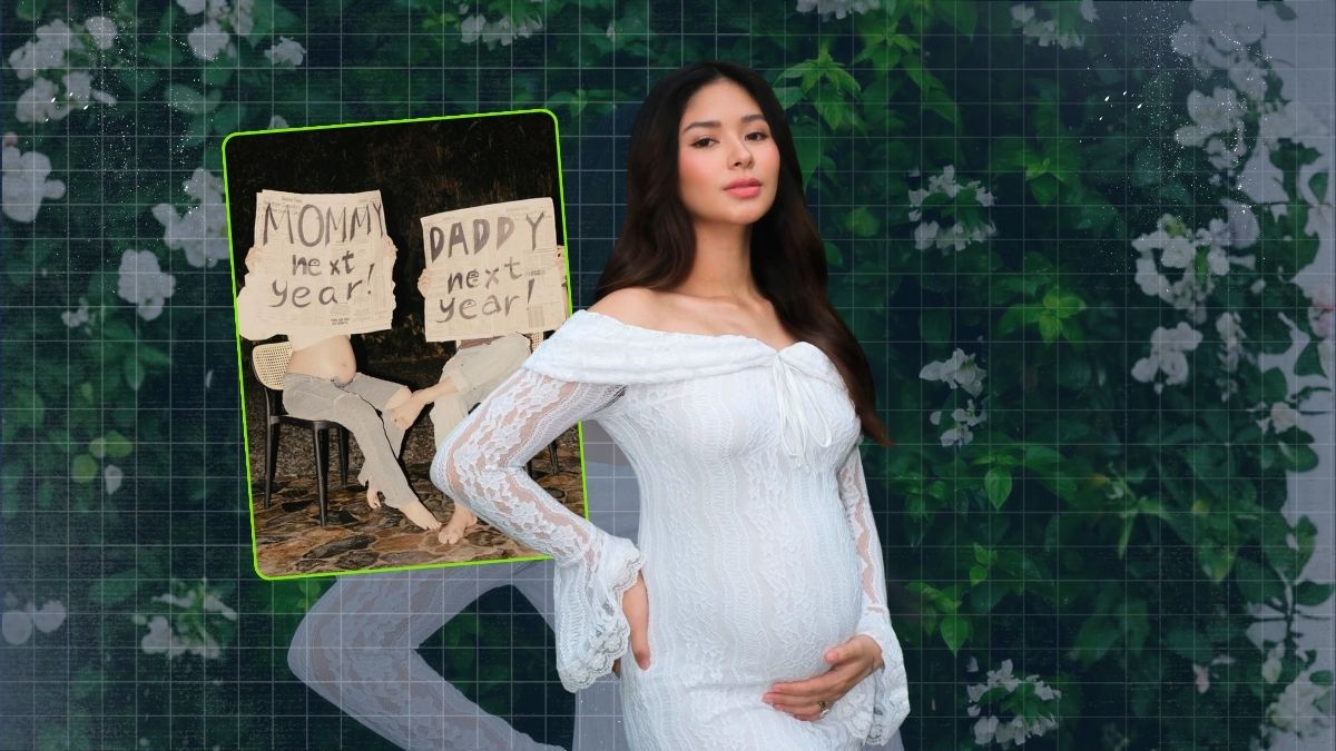 Loisa Andalio and Ronnie Alonte announce their pregnancy with signs reading ‘Mommy next year’ and ‘Daddy next year.