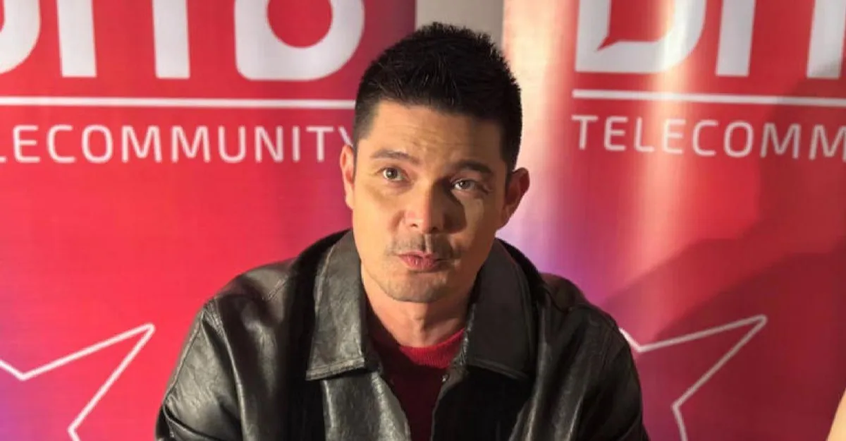 Actor Dingdong Dantes seated during a public discussion, addressing questions about leadership and public service.
