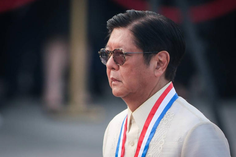 The Philippine House of Representatives during a session as an impeachment complaint is filed against President Ferdinand Marcos Jr.