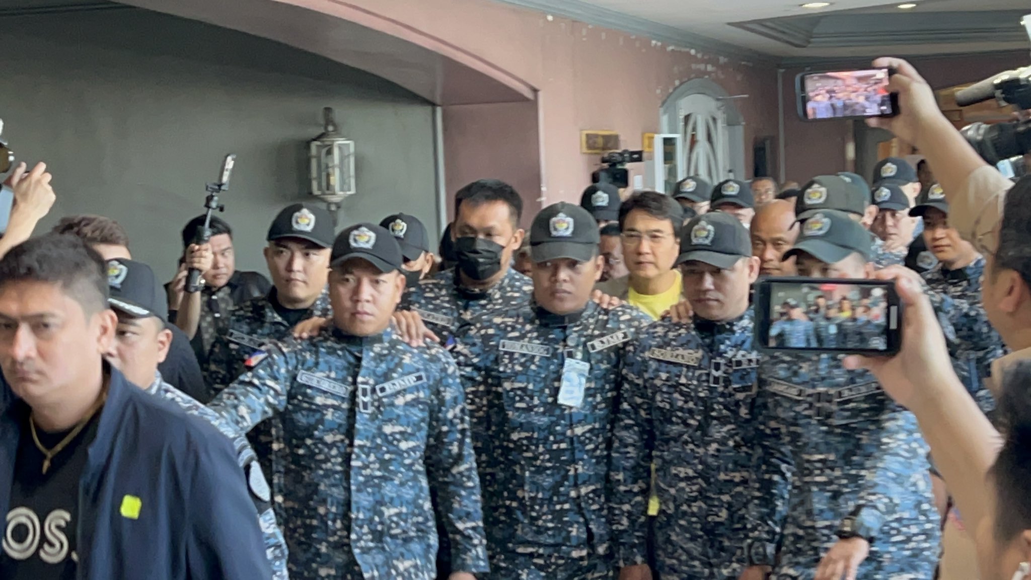 Former senator Bong Revilla Jr. appears in relation to Sandiganbayan proceedings as his arraignment in a flood control malversation case is deferred.