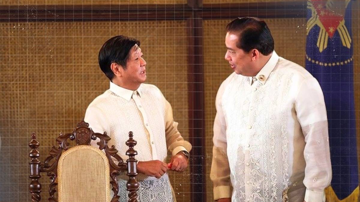 President Ferdinand Marcos Jr. appears solemn in an official portrait amid political calls for accountability and leadership reform.