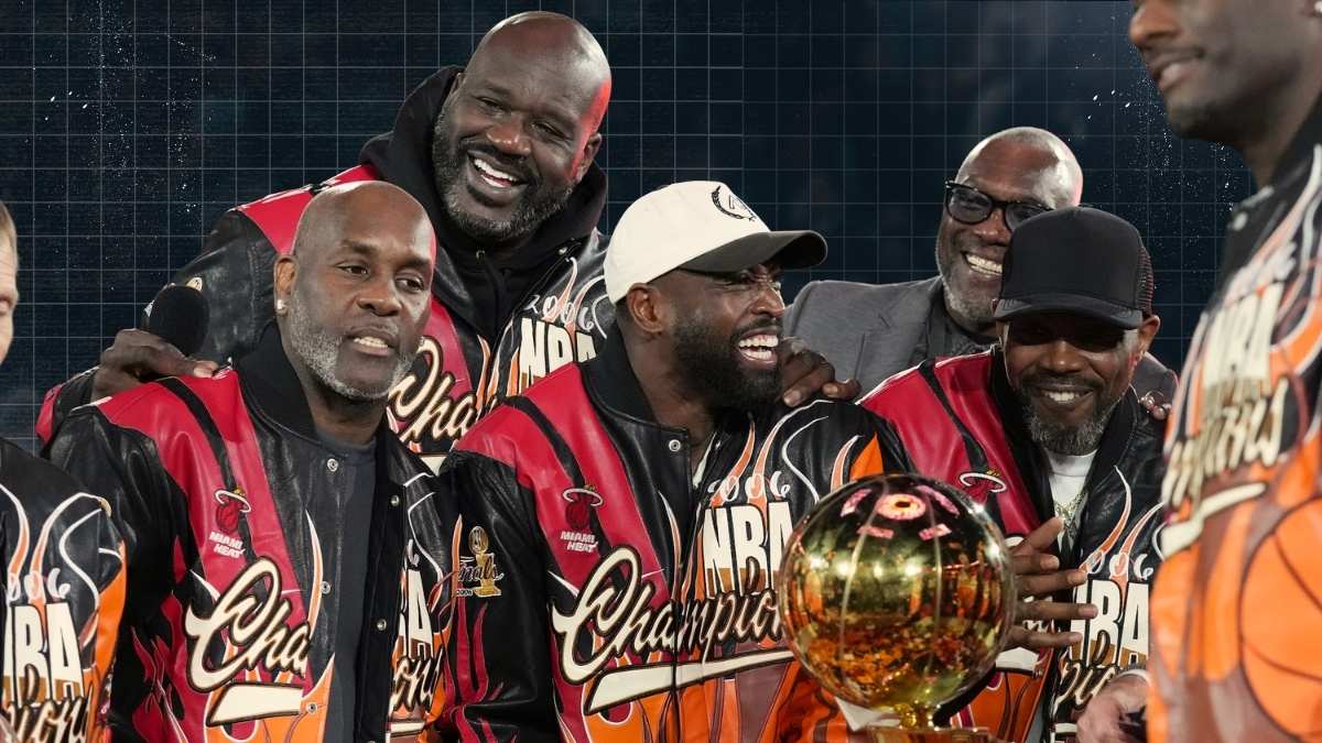 Shaq Names His 2006 Miami Heat as Title Favorite as Franchise Marks 20 Years of Glory