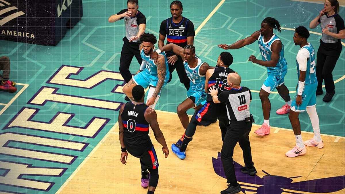 Four Players Ejected After Heated Fight in Pistons-Hornets Clash