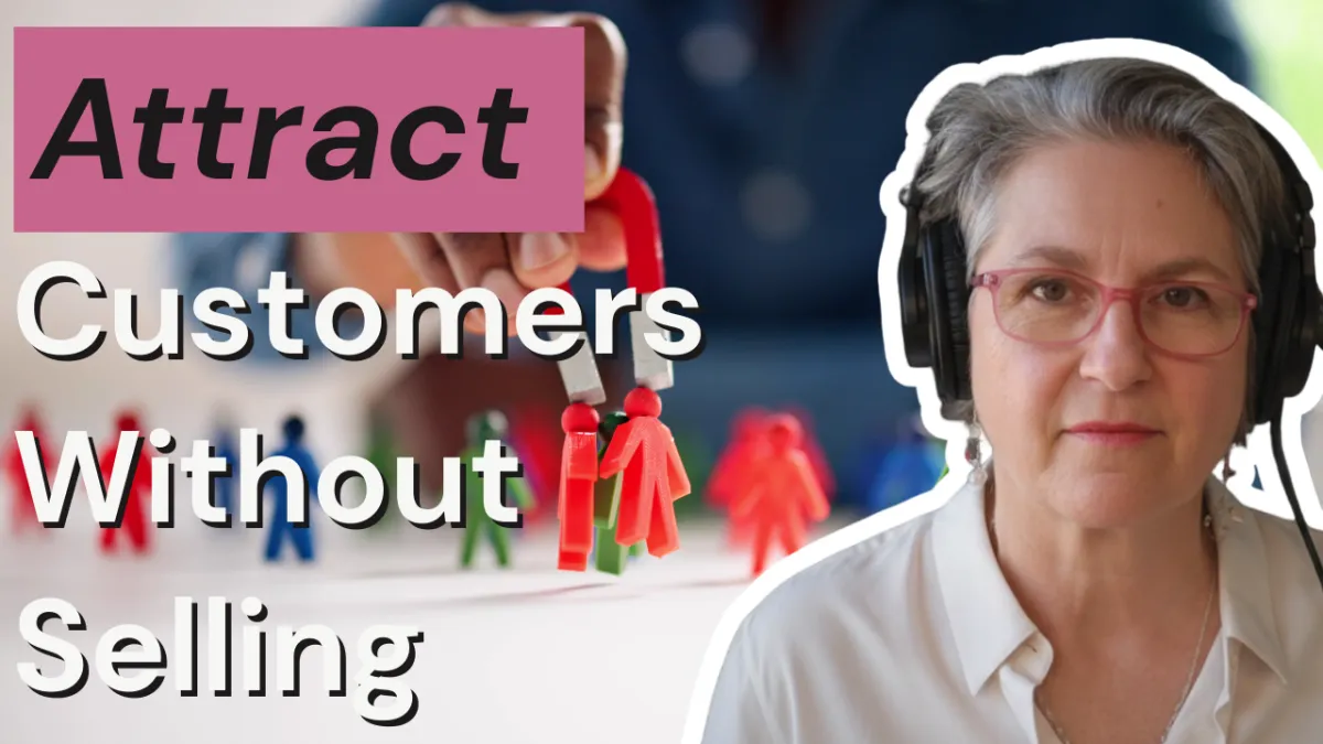 Thumbnail with image of Cordes  and text "attract customers without selling"