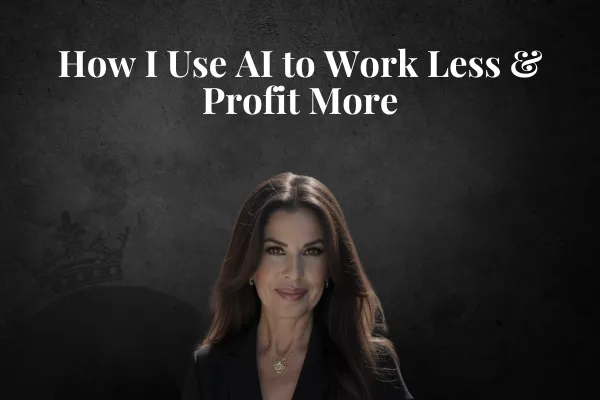 How I Use AI to Work Less & Profit More Subject: Want to Make Money While You’re at the Spa?