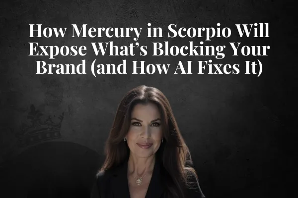  How Mercury in Scorpio Will Expose What’s Blocking Your Brand (and How AI Fixes It)