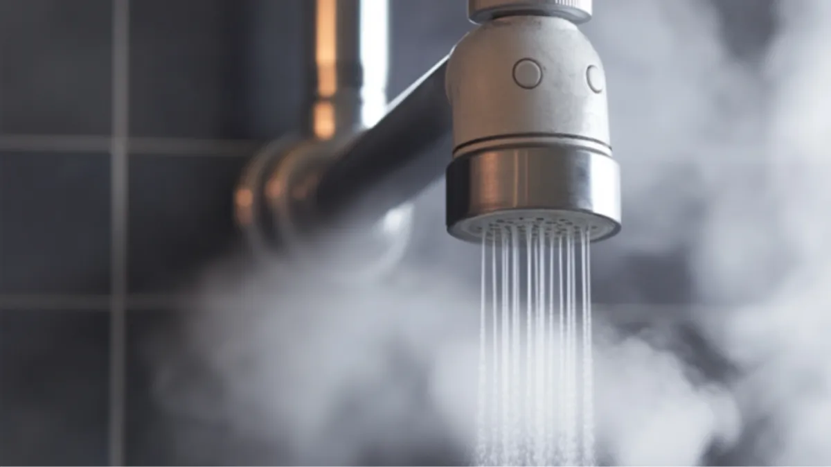An image of heat water shower