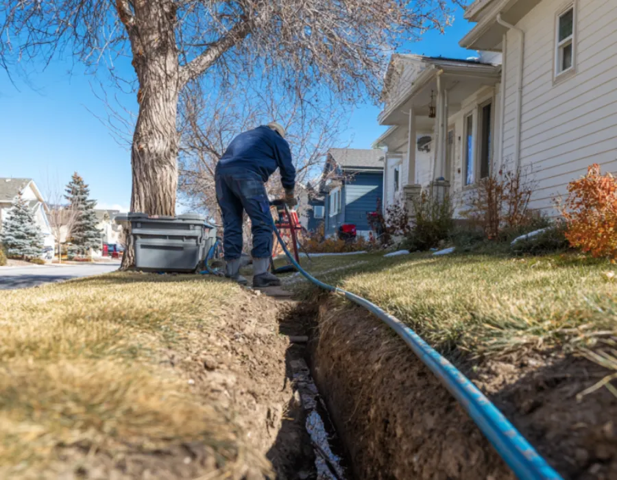 an image of providing sewer service