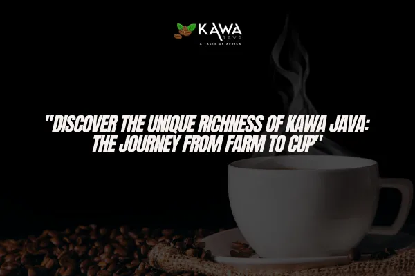 Kawa Java coffee, sustainable coffee, coffee journey, farm to cup, African coffee, coffee roasting, bold flavors, quality coffee, full-bodied coffee, rich coffee taste