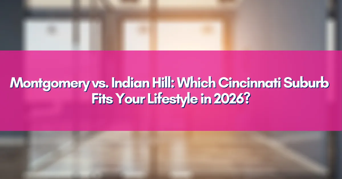 Scenic Cincinnati suburb featuring elegant homes in Indian Hill and charming neighborhood in Montgomery